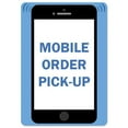 thumbnail image 1 of Covid-19 Notice Aluminum Sign - Mobile Order Pick Up, 1 of 1