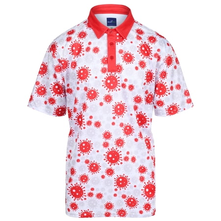 Covid Mens Golf Polo Shirt by ReadyGOLF (LIMITED EDITION)