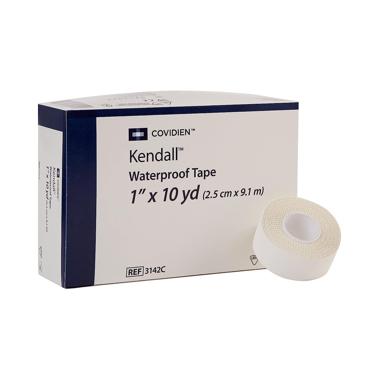 CURAD Waterproof Adhesive Medical Tape 1in x 10yd 12Ct