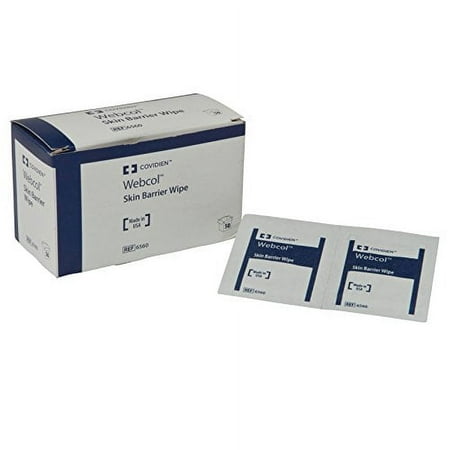 Covidien 6560 Kendall Skin Barrier Wipes, Large, 2-ply (Pack of 50)