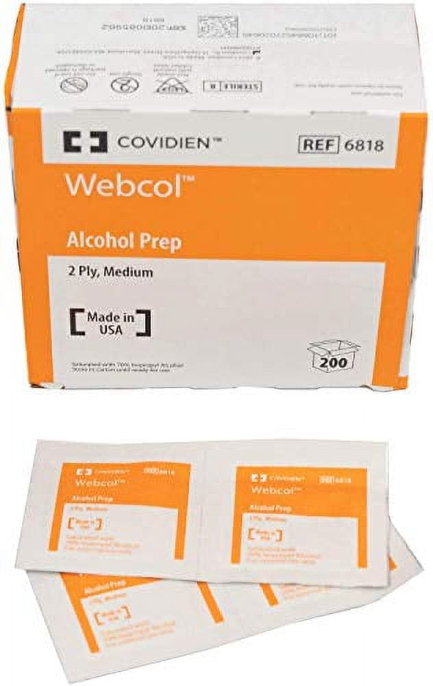 Covidien webcol alcohol clearance prep pads