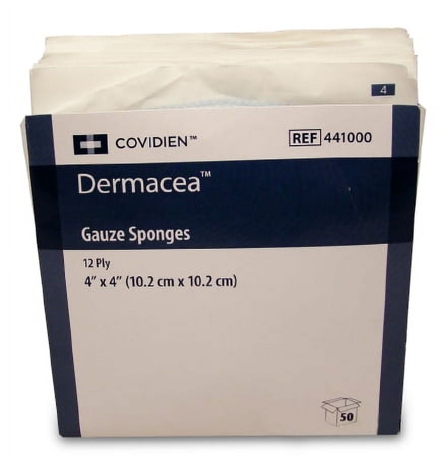 Covidien Dermacea Gauze Sponge - 441000CS - 1200 Each / Case