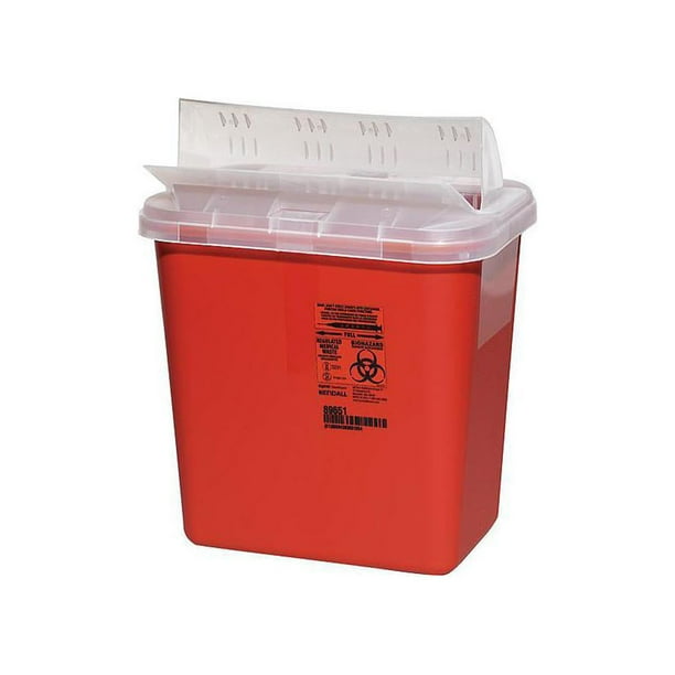 Covidien Sharp Container with Drop Lid 1 EA/BX