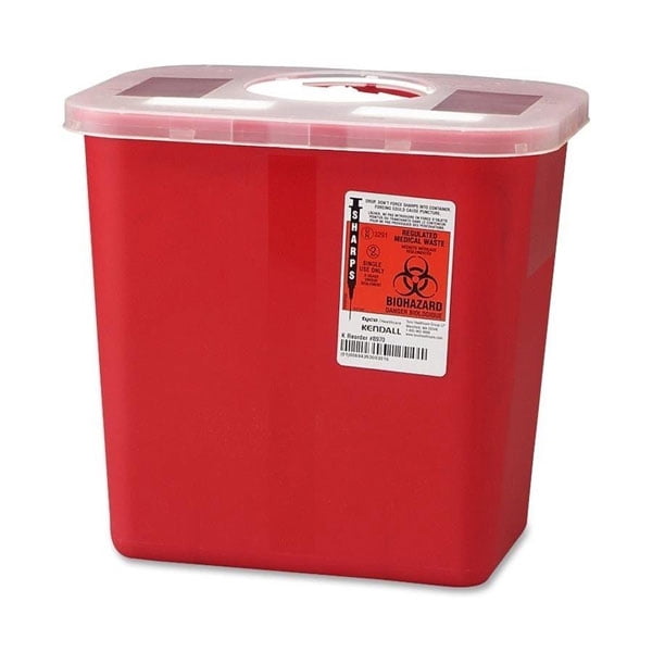 Kendall Sharps Container with Rotor Lid 2 Gallon by KENDALL