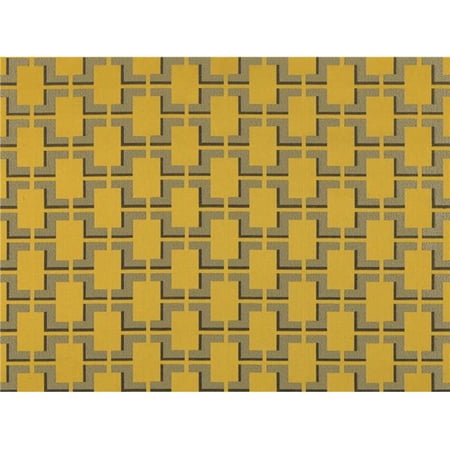 Covington CABRINI-244 Jacquard Cabrini 244 Fabric, Manor Yellow