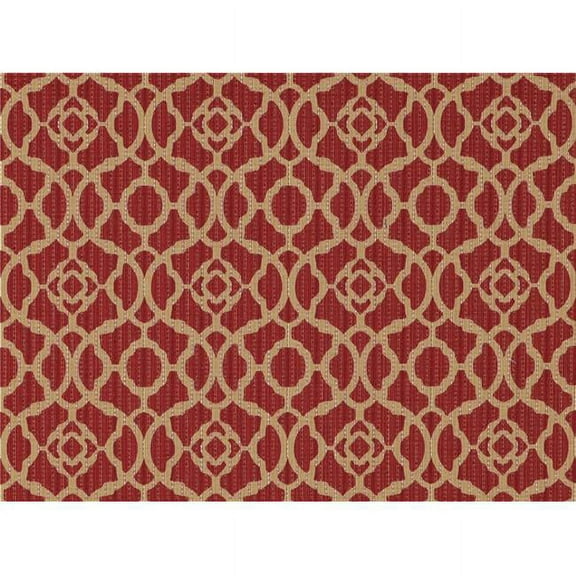 Covington SAMSON-353 Jacquard Samson 353 Fabric, Crimson Red