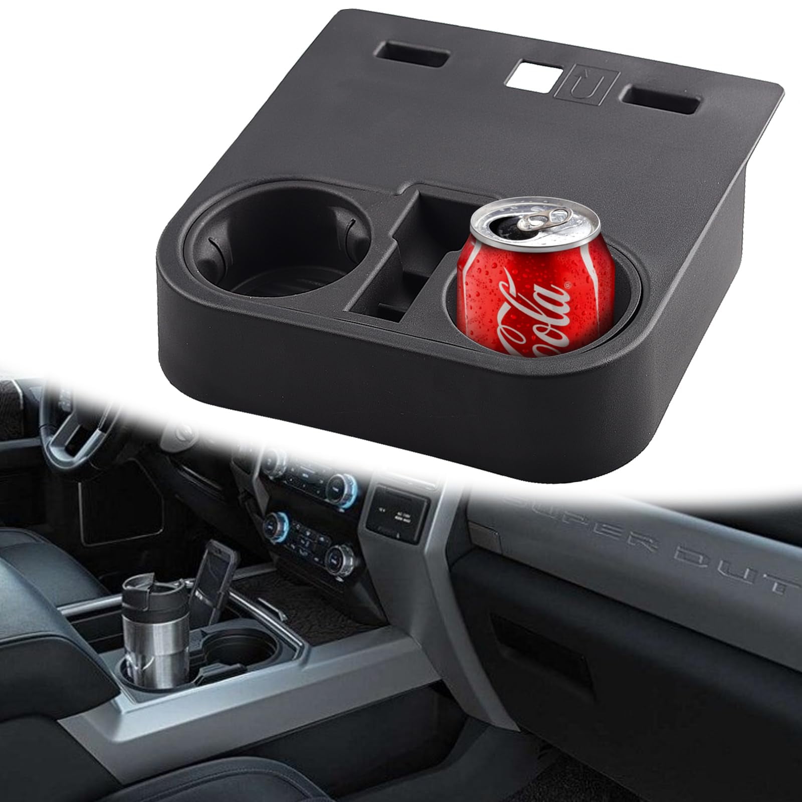 Covnikyer Front Center Console Cup Holder Compatible for Ford F150 2015 ...