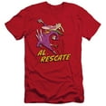 thumbnail image 1 of Cow And Chicken Al Rescate S/S Adult 30/1 T-Shirt Red, 1 of 1