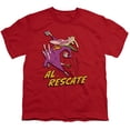 thumbnail image 1 of Cow And Chicken Men's  Al Rescate T-shirt Red, 1 of 2