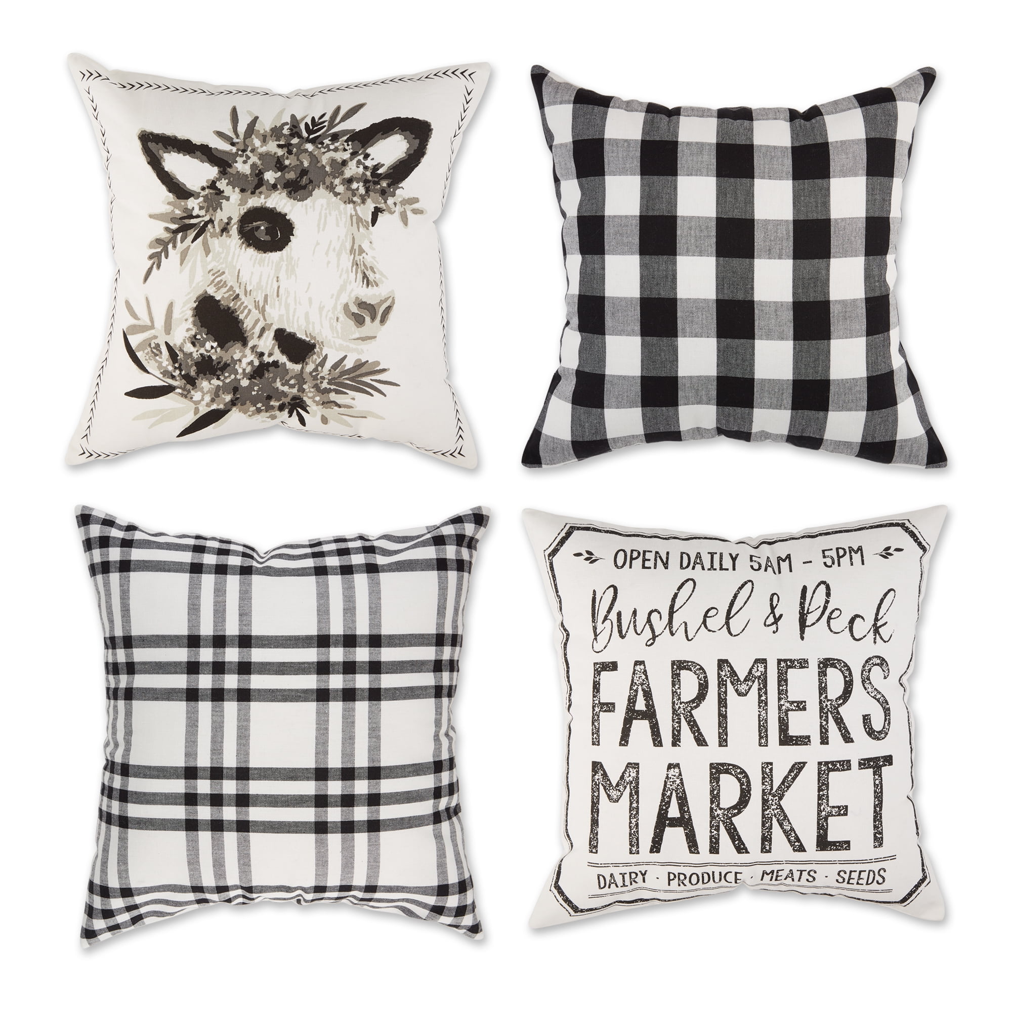 https://i5.walmartimages.com/seo/Cow-And-Farmers-Market-Farmhouse-Check-And-Print-Pillow-Cover-18x18-inch-4-Piece_a7c6e435-d29f-4fdb-a36a-c4e116f196f7.dd96913f2849d26680708d3de21e2c3a.jpeg