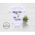 thumbnail image 1 of Cow Baby Bodysuit - Holy Cow I'M Cute Bodysuit -Hipster Baby Bodysuit-Cute Baby Bodysuit-Farm Shirt-Cow Baby Bodysuit-Holy Cow-Cow Shirt Cool Baby Clothing, BABY BODYSUIT LAT 4424, 1 of 3