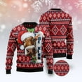 thumbnail image 1 of Cow Be Kind Ugly Christmas Sweater, Christmas Sweater, Ugly Sweater, Funny Xmas Sweaters, 1 of 2