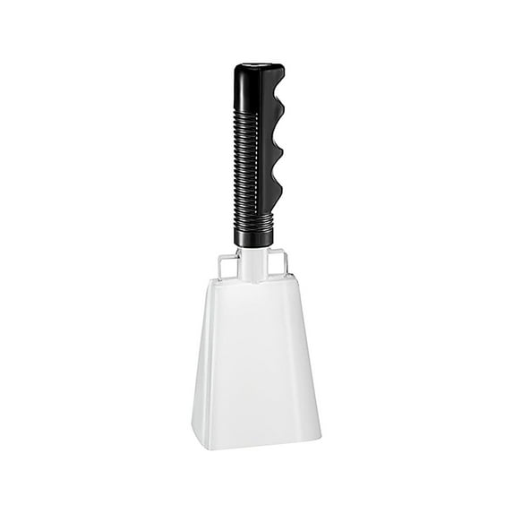 Cow Bell Noise Makers with Handle Black Steel Cowbell for Sporting Events Cheering Graduation Decor Football Games Party