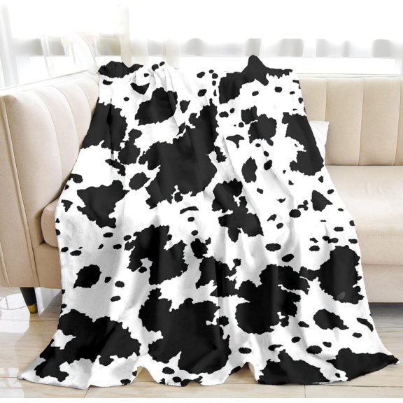 Cow Blanket for Adults, Cow Print Blankets and Throws, Cowhide Blanket for Girls, Cute Blankets for Teen Girls, Cow Print Stuff for Women, Highland Cow Decor for Bedroom, Cow Gifts for Women 50"x 60"