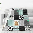 thumbnail image 1 of Cow Blanket Animals Fleece Flannel Warm and Plush Blanket Cow Print Throw Blanket for Bedroom Sofa Living Room 60X80 Inch, 1 of 6