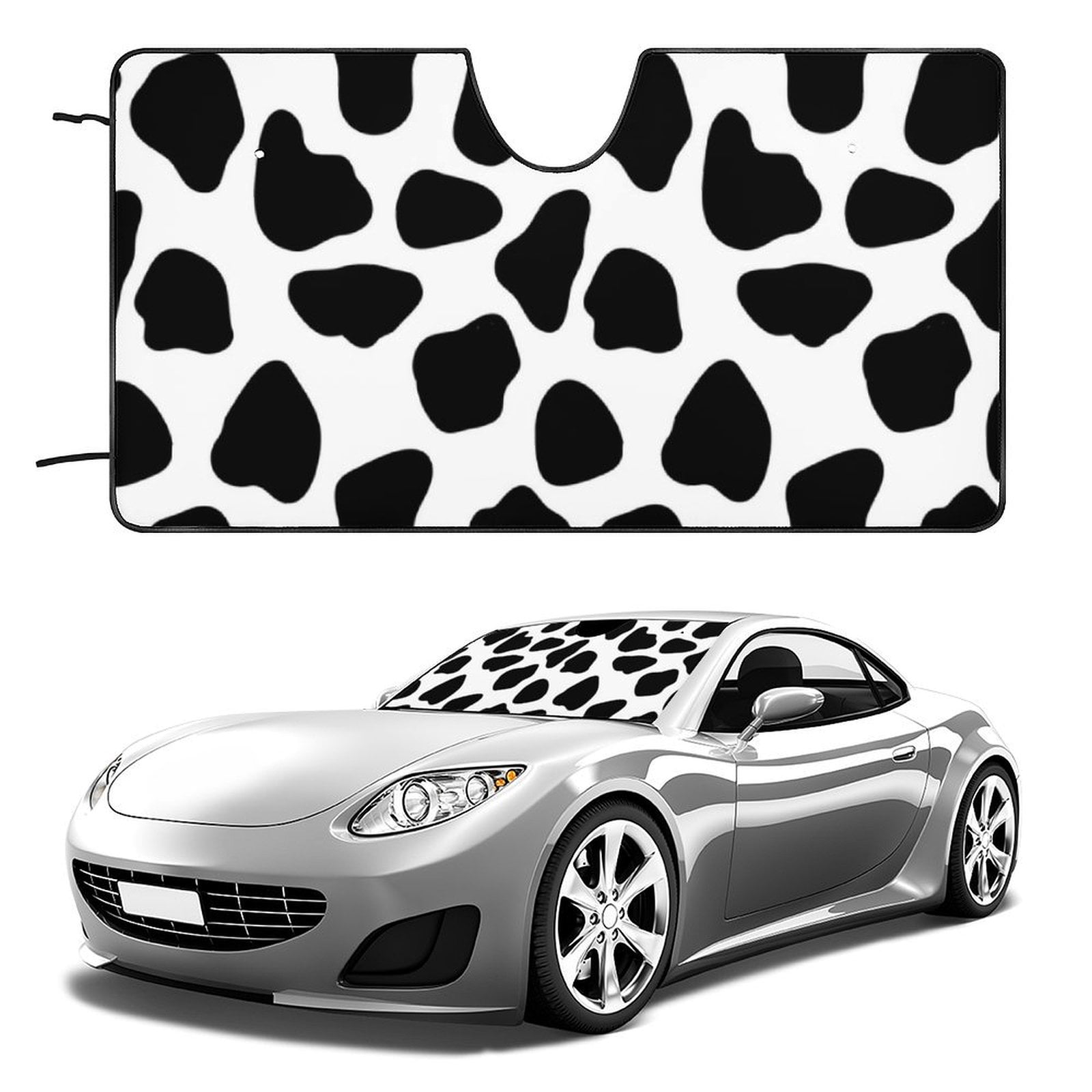 Cow Car Sun Shade Windshield Folding Block Sun Visor Auto Sunshade for