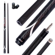 Cow Carbon Fiber Pool Cue Stick with 12.5mm Professional Low Deflection Billiard cue Stick