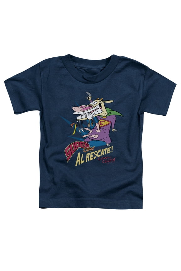 Cow & Chicken - Super Cow - Toddler Short Sleeve Shirt - 2T