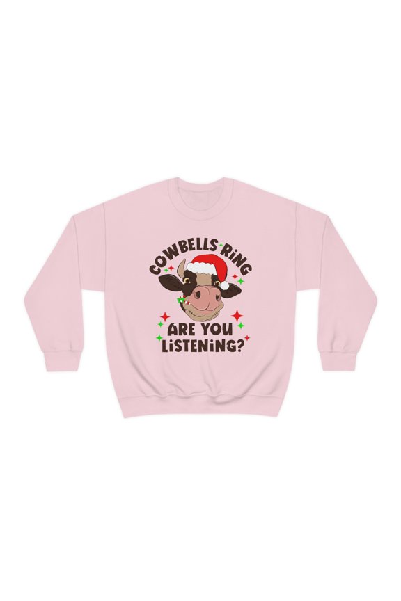 Cow Christmas Sweatshirt Funny Farm Cow Lover Sweater