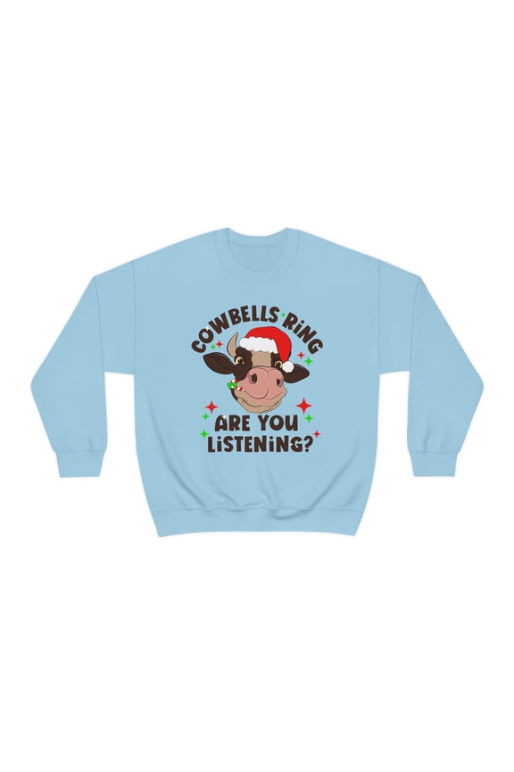 Cow Christmas Sweatshirt Funny Farm Cow Lover Sweater