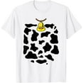 thumbnail image 1 of Cow Costume Funny & Cute Calf Halloween T-ShirtMen and women, White T-shirt, size: Extra large, 1 of 4