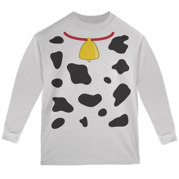 Cow Costume White Youth Long Sleeve T-Shirt