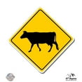 thumbnail image 1 of Cow Crossing - 5" Vinyl Sticker - For Car Laptop I-Pad - Waterproof Decal, 1 of 1