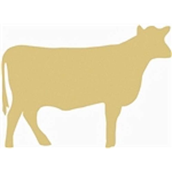 Cow Cutout Unfinished Wood Farm Livestock Ranch Western Door Hanger MDF Shape Canvas Style 1 (18")