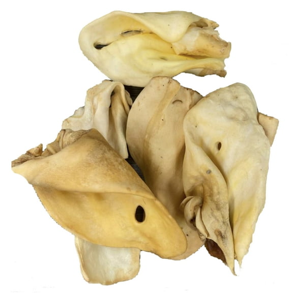 Cow Ears chews for dogs (1 Pound) - All natural golden ears dog chew