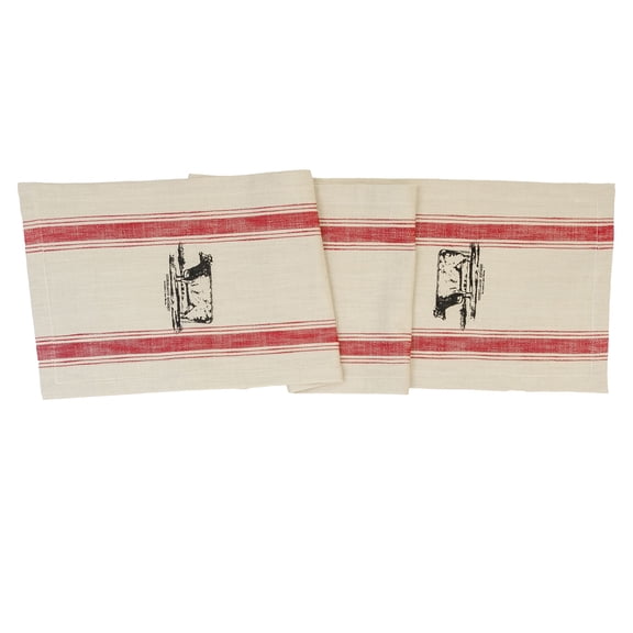 Cow Feed Sack Table Runner 13" x 72"