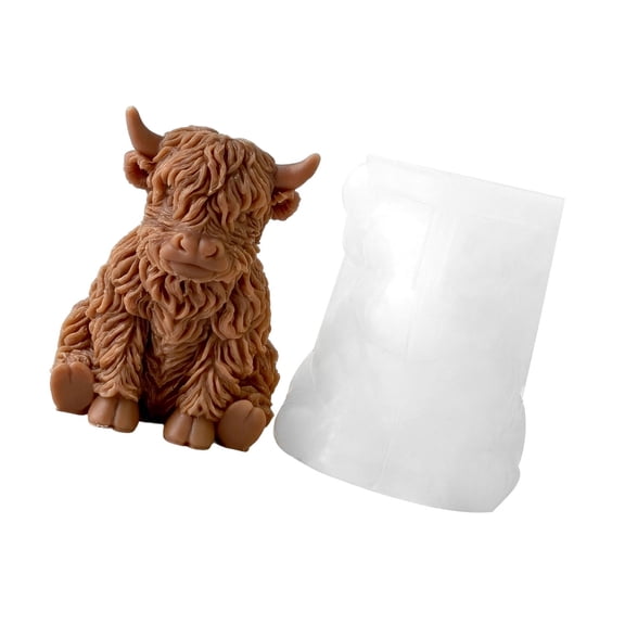 Cow Figurine Silicone Multipurpose Silicone Easy Demolding for Resin Casting Soap