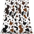 thumbnail image 1 of Cow Flannel Fleece Blanket Super Soft Cozy Plush Blankets Lightweight Microfiber Throw Blanket for Couch Sofa Bed, 1 of 6