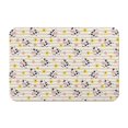 Cow and Flower Beige Pattern Diatomite Bath Mat, Shower Floor Mat with ...