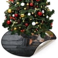 thumbnail image 1 of Cow Funny Autumn Christmas Tree Mats Waterproof Tree Skirt, Fall Animals Cute Xmas Tree Stand Tray Mat Floor Protector Pad for Holiday Party Decoration, 28.3", 1 of 6