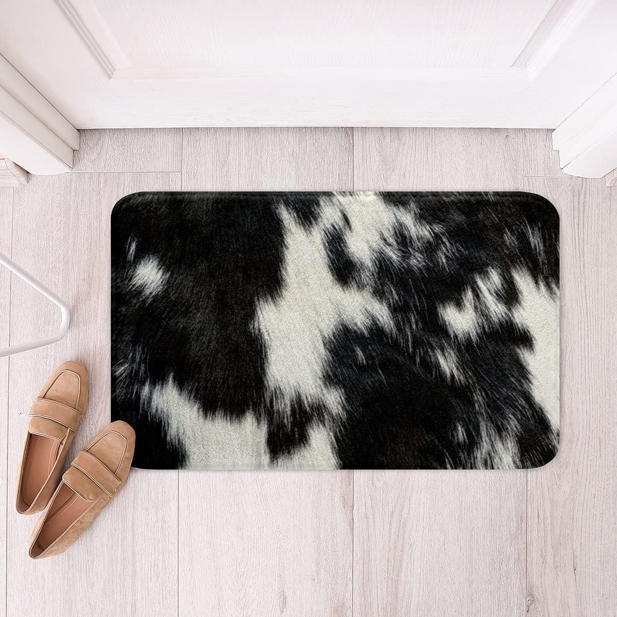 Cow Fur Shaggy Absorbent Floor Mat Milk Cow Skin Cattle Fur Non Slip
