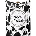thumbnail image 1 of Cow Gifts for Women, Bible Verse and Cow Print Blanket, Christian Inspirational Gifts, Gift for Women on Birthday Wedding Christmas, Soft Flannel Blanket 50'' x 60'', 1 of 7