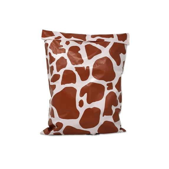 Cow, Giraffe, Leopard Animal Print Design 10x13 inch Poly Mailers, Self Seal Shipping Mailing USPS, UPS, FEDEX Mail bags