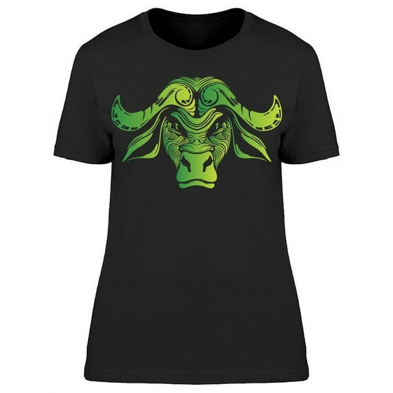 Cow Head Art T-Shirt Women -Image by Shutterstock, Female Medium