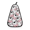 thumbnail image 1 of Cow Heart Pattern Hand Towel Quick Drying Home Storage Kitchen Towel Hooks Dish Cloths, 1 of 6