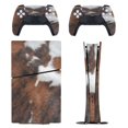 thumbnail image 1 of Cow Hide Brown & White PS5/PS5 Pro/PS5 Slim Digital Disc Skin Sticker For Console And Controller Skins, 1 of 7