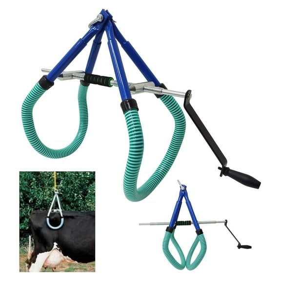 Cow Hip Lift for OB Calving Milking Birthing Lame Cow, 2204LB Adjustable Cattle Hip Clamp, Steel Support Stand Up Assist Tool for Farm Postpartum Aid Supply Cow Hip Clamp