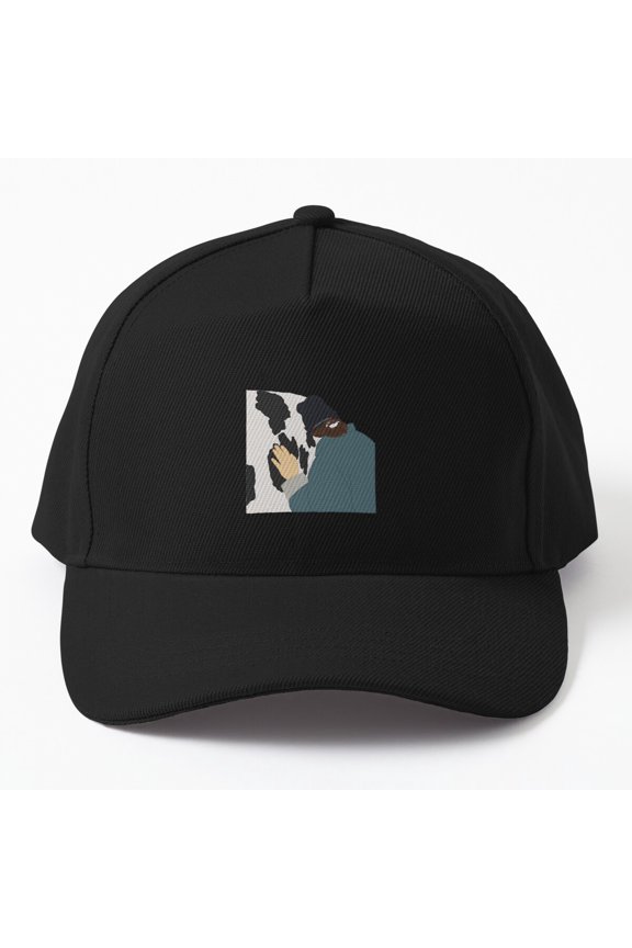 Cow Hug Baseball Cap, Farm Animal Affection Graphic Design, Classic Everyday Gift Hat