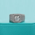 thumbnail image 1 of Cow Jewel 1.25 Ct White Round Diamond Solitaire Ring - 14K White Gold Anniversary Ring for Her - Men's Cluster Cocktail Ring - Minimalist Engagement Ring for Him, 1 of 5