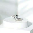 thumbnail image 1 of Cow Jewel 1.60 Ct Round Cut Diamond Ring - 14K White Gold Bypass Swirl Engagement Ring - Wedding Diamond Jewelry for Special Occasions - Wife’s Anniversary Gift - Birthday Diamond Present, 1 of 4