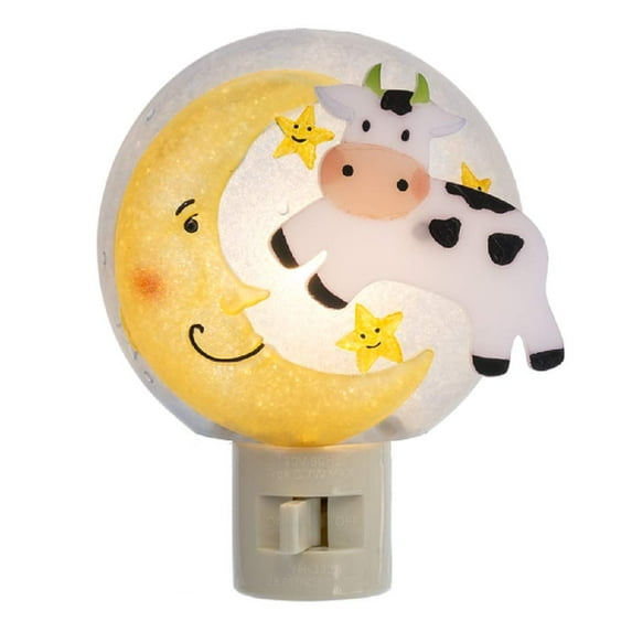 Midwest-CBK Cow Jumping Over Moon 3 x 4.5 Inch Acrylic Electric Wall Plug-in Night Light