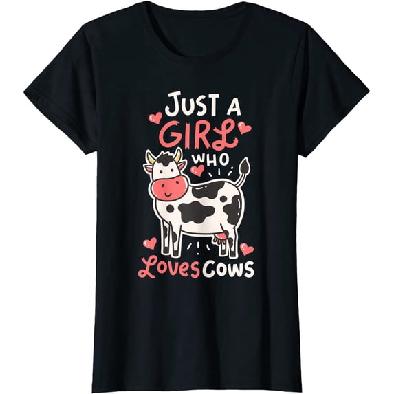 Cow Just A Girl Who Loves Cows T-Shirt for Women
