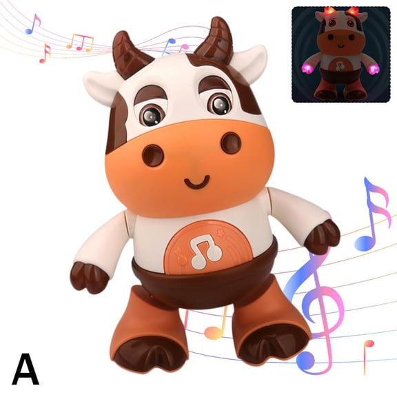 Cow Light Up Dancing Cow 2025 New Musical Dancing Cow/Deer Toy With Music And Dancing Toy Boogiecow Toy Cow Lights LED Musical Educational 2025 Toys, Cow Preschool Dancing toy Toys T Sounds Ba