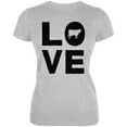 thumbnail image 1 of Cow Love Juniors Soft T Shirt Heather X-LG, 1 of 1