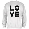thumbnail image 1 of Cow Love Mens Sweatshirt White 2XL, 1 of 1