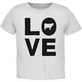 thumbnail image 1 of Cow Love Toddler T Shirt White 5T, 1 of 1